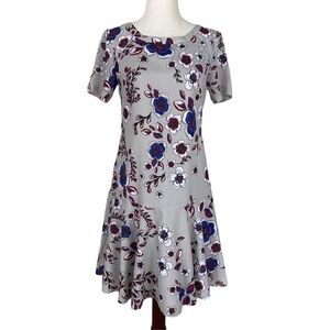 Banana Republic Gray Floral Dress